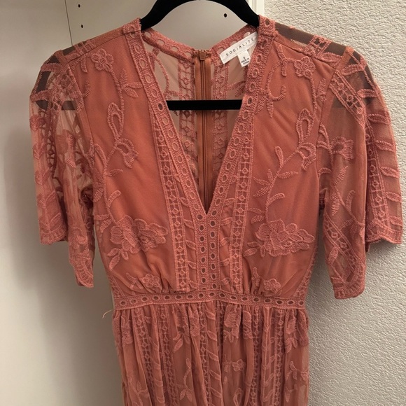 Socialite Lace Maxi Romper Dress - Picture 4 of 11